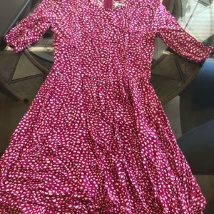 Old Navy pink and White hearts dress